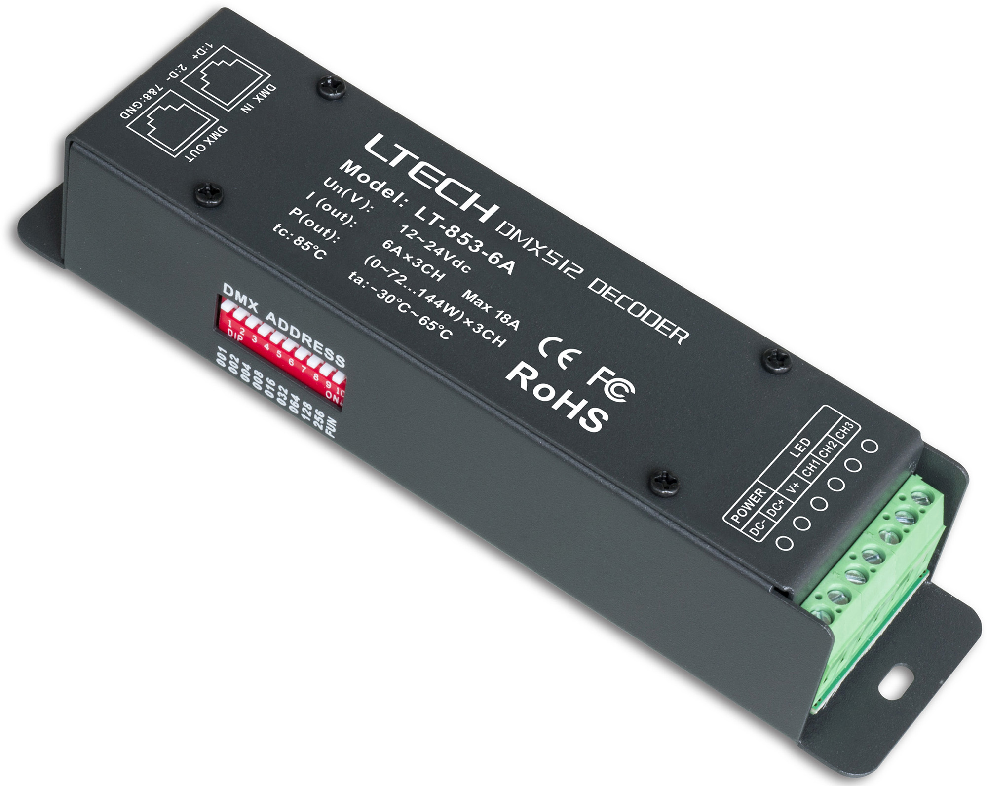 DMX Controller Controllers LTECH DMX / RGB / WWCW